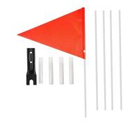 Ujjdwiurgh Bike Safety Flag Kid Bike Trailer Flag Reflective Children Flag with Attachment Bnacket Red Stroller Flag