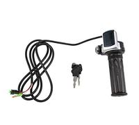 Ujjdwiurgh Bike Twist Throttle for Electric Bike Throttle 36V Gas Handle Throttle LCD Display Lock Key