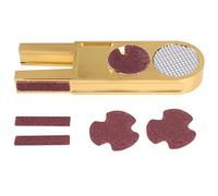 Ujjdwiurgh Billiards Pool Cue Tip Shaper Tool Cue Tip Sander Burnisher Cue Stick Tool U Shaped Cue Tip Trimmers with Sandpaper