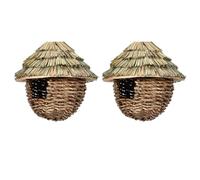 Ujjdwiurgh Bird Hanging Grass House Outdoor Hummingbird Nest Bird House Bird House Hanging Straw Bird Nest