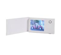 Ujjdwiurgh Birthday 2.4Inch Lcd Video Book Card 128MB White Greeting Card Gift Music Invitation Upload Video