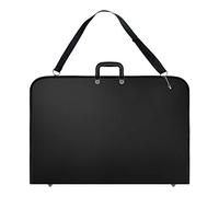 Ujjdwiurgh Black Art Portfolio Case Artist Carrying Case Artist Portfolios Case with Shoulder Strap (19X14.7X1.5 Inches)
