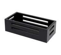 Ujjdwiurgh Black Decor Box Bathroom Toilet Tank Basket Topper,Wood Bathroom Baskets,Back of Toilet Storage Basket