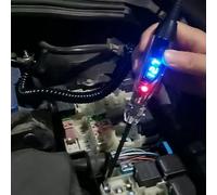 Ujjdwiurgh Black Voltage Test Pen 4-60V DC Digital LED Circuit Tester, Lamp Tester with Voltmeter, Automatic Voltage Tester