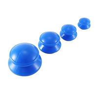 Ujjdwiurgh Blue Vacuum Cans Massage Silicone Cupping Moisture Absorber Ventouse Anti Cellulite Physical Therapy Health Care Device 4 Pcs