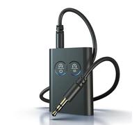 Ujjdwiurgh Bluetooth 5.2 Wireless Audio Adapter for Car, Aux 3.5mm Jack, Adaptive HD Low Latency Transmitter Receiver