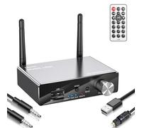 Ujjdwiurgh Bluetooth 5.3 Receiver Transmitter Stereo Low Latency AUX 3.5mm Jack Optical Wireless Music Audio Adapter Remote Control Kit