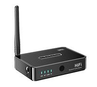 Ujjdwiurgh Bluetooth Audio Receiver Transmitter 5.1 NFC Stereo 3.5Mm AUX Optical HiFi NFC Stereo Audio Adapter Bluetooth Audio Adapter with Remote