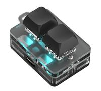 Ujjdwiurgh Bluetooth Mini 2 Key Keypad Copy Paste Hot Swap Games One Key Password Mechanical Key Accessories for Home and Travel A
