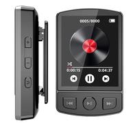 Ujjdwiurgh Bluetooth Sports Back Clip MP3/MP4 Recording E-Book Alarm Clock FM Supports External Multi-Function Player,64G