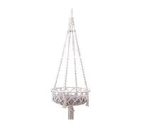 Ujjdwiurgh Bohemian Macrame Cat Hammock Swing Bed - Handwoven Cotton Tapestry for Home Bedroom Wall Decor, Mat Included