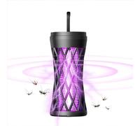 Ujjdwiurgh Bug Zapper Outdoor Indoor Mosquito Zapper: Rechargeable, with LED Light for Patio, Camping, Home and Backyard Use Black