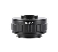 Ujjdwiurgh C Mount Adapters Lens 0.35X CCD for Trinocular Stereo Microscope Camera 38MM Interface Increased Field of Vision
