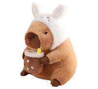 Ujjdwiurgh Capybara Plush Toy Pillow, Cute Capybara Stuffed Animal, Soft Capybara Plushie Toy Doll Pillow,Stuffed Capybara Toy Easy to Use About 40cm High A