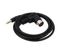Ujjdwiurgh Car 3.5mm AUX Input Adapter Audio Cable Mini Jack AUX 8-Pin M-BUS CD Changer Cable For Gold Plug
