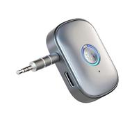 Ujjdwiurgh Car Bluetooth 5.3 AUX Adapter Noise Cancelling 3.5mm Jack Stereo Wireless Car Audio Receiver for Amplifier Speaker