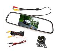 Ujjdwiurgh Car LCD Mirror Monitor Parking Screen Auto Display Assist for Rear View Reversing Camera