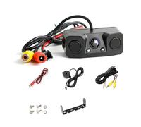 Ujjdwiurgh Car Parking Sensor 3IN1 Night Vision 2 Radar Detector Sensors Alarm Reverse Backup Rear View Camera