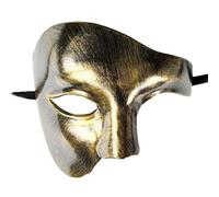 Ujjdwiurgh Carnival Half Face Phantom Mask Antique Phantom of the Opera Ball Party Nightclub Club Mask