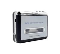 Ujjdwiurgh Cassette Player Portable USB Cassette to MP3 Converter Audio Music Cassette with Earphones