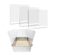 Ujjdwiurgh Cat Litter Box Pee, High Sided Litter Box Splash Guard, Seamless Urine Leakage Enclosure for Open Top Litter Pan