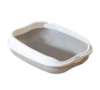 Ujjdwiurgh Cat Toilet Spatter-Proof Semi-Enclosed Litter Box Large Kitten Cleaning Supplies Poop Bowl Pet Bupplies