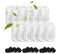 Ujjdwiurgh Cat Water Fountain Stainless Steel with 12 Sponges, Pet Replacement Filters for Stainless Steel 108Oz/3L, 67Oz/2L Pet Fountain