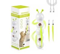 Ujjdwiurgh CaterpillarCat Toy Automatic Kitten Toys for Bored Cats for All Ages Indoor Cat Rechargeable Motion Activated Cats Toys