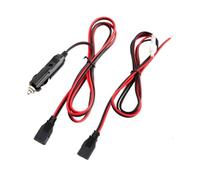 Ujjdwiurgh CB Radio Accessories Power Cord 3Pin Plug Cable 2-Wire 12V 15A Radio Lighter for 880FM/PC78LTX GMRS Mobile Radio