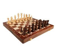 Ujjdwiurgh Chess Set Top Grade Wooden Folding Big Traditional Classic Handwork Solid Wood Pieces Walnut Chessboard Children Gift