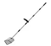 Ujjdwiurgh Chicken Poop Scooper, 5 in 1 Adjustable Chicken Coop Pooper Shovel Stainless Steel Sifting Shovel with Ergonomic Grip