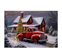 Ujjdwiurgh Christmas Background Cloth Party New Year Vintage Red Truck Children Photo Studio Photography Background Cloth,H Easy Install Easy to Use