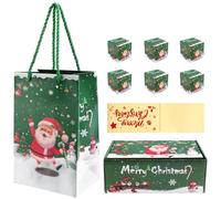 Ujjdwiurgh Christmas Money Box Set Gift Box Explosion for Money Christmas Money Box for Cash Present Pull （Green 6pcs）
