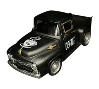 Ujjdwiurgh Coffee Bar Metal Truck Retro Pickup Mini Diecast Truck for Farmhouse Coffee Station Table Top Decor(Black)
