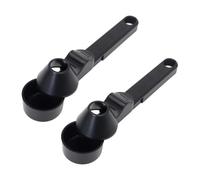 Ujjdwiurgh Coffee Scoop Funnel Set for Ground Coffee for Reusable K Cup Refillable Coffee Pods Coffee Measuring Spoon with Funnel 2PCS