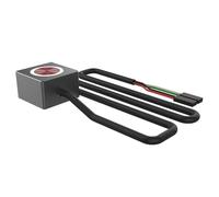 Ujjdwiurgh Computer Desktop Switch PC Motherboard External Power On/Off Button Extension Cable for DIY Button Easy to Use Black & Silver