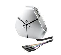 Ujjdwiurgh Computer Desktop Switch PC Power On/Restart Button Dual USB External Extension Power Cable On/Off Button for Office B