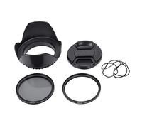 Ujjdwiurgh CPL UV Filter Kit 58mm for 700D 100D 600D 1200D Lens Hood Cap