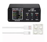 Ujjdwiurgh CQV-SWR120 120W SWR Power Standing Wave Meter Wave Meter High Standing Wave Alarm Function 240 X 240 Full Color Display FM-AM-SSB
