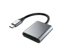 Ujjdwiurgh CR345 for Simultaneous Card Reading Type-C 2-In-1 Card Reader for Laptop Accessories Mobile Phone SD4.0 TF Memory