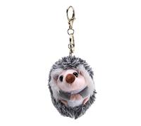 Ujjdwiurgh Cute Hedgehog Plush Keychain Mobile Phone Pendant Keyring Hedgehog Pompon Ring Pendant Plush Toy Gray Anime Fur Gifts