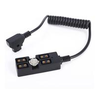 Ujjdwiurgh D-Tap Splitter Cable D-Tap Male Plug to 4 D-Tap Female Ports Power Supply for V-Mount Battery D-Tap Power Hub