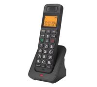 Ujjdwiurgh D1018 Telephone Business Office Home Handheld Digital Wireless Telephone Low Radiation with LCD Display UK Plug A