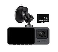 Ujjdwiurgh Dash Cam Front and Inside WIFI 1080P with 32G Memory Card 2Inch Screen 170° Wide Angle Night Vision WDR 24H Parking Mode