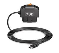 Ujjdwiurgh Dash Cam Hardwire Kit USB C with OBD Power Cable, Low Voltage Protection, 24h Parking Surveillance
