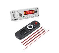 Ujjdwiurgh DC 8V-26V Bluetooth Decoder Board 2x75W 6.5mm Microphone FM Radio TF USB AUX Bluetooth Receiver Car Kit Audio Car FM Radio Amplifier