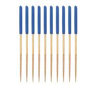Ujjdwiurgh Diamond Needle File Set 3mm x 140mm, Round Files Titanium Coated Tools for Metal Wood Stone Glass, 10Pcs