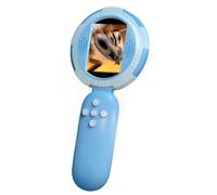 Ujjdwiurgh Digital Microscope with 2inch IPS Screen 100X Pocket Magnifying Glass with Light for Adults Coin Magnifier with 8 LEDs