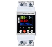Ujjdwiurgh Digital WiFi Smart Power Meter 63A Automatic Reclosing Protector KWH Leakage Current Voltage Monitor Controller