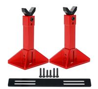 Ujjdwiurgh Display Stands Jack Height Adjustable for 1/18 1/10 1/8 1/7 RC Crawler Truck Car Simulation Climbing Vehicles Red